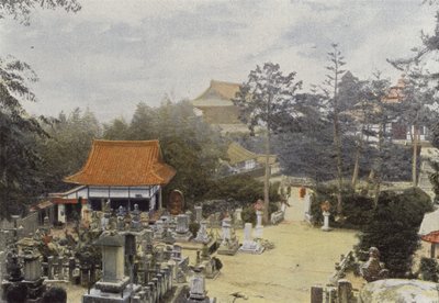 Der Kurodani-Friedhof in Kyoto, geschnitzte Gräber von European Photographer